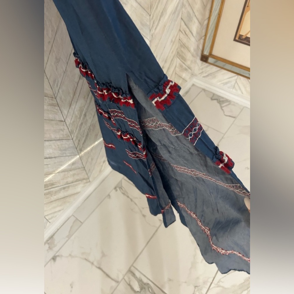 L’Atiste embroidered chambray maxi dress - Picture 7 of 12